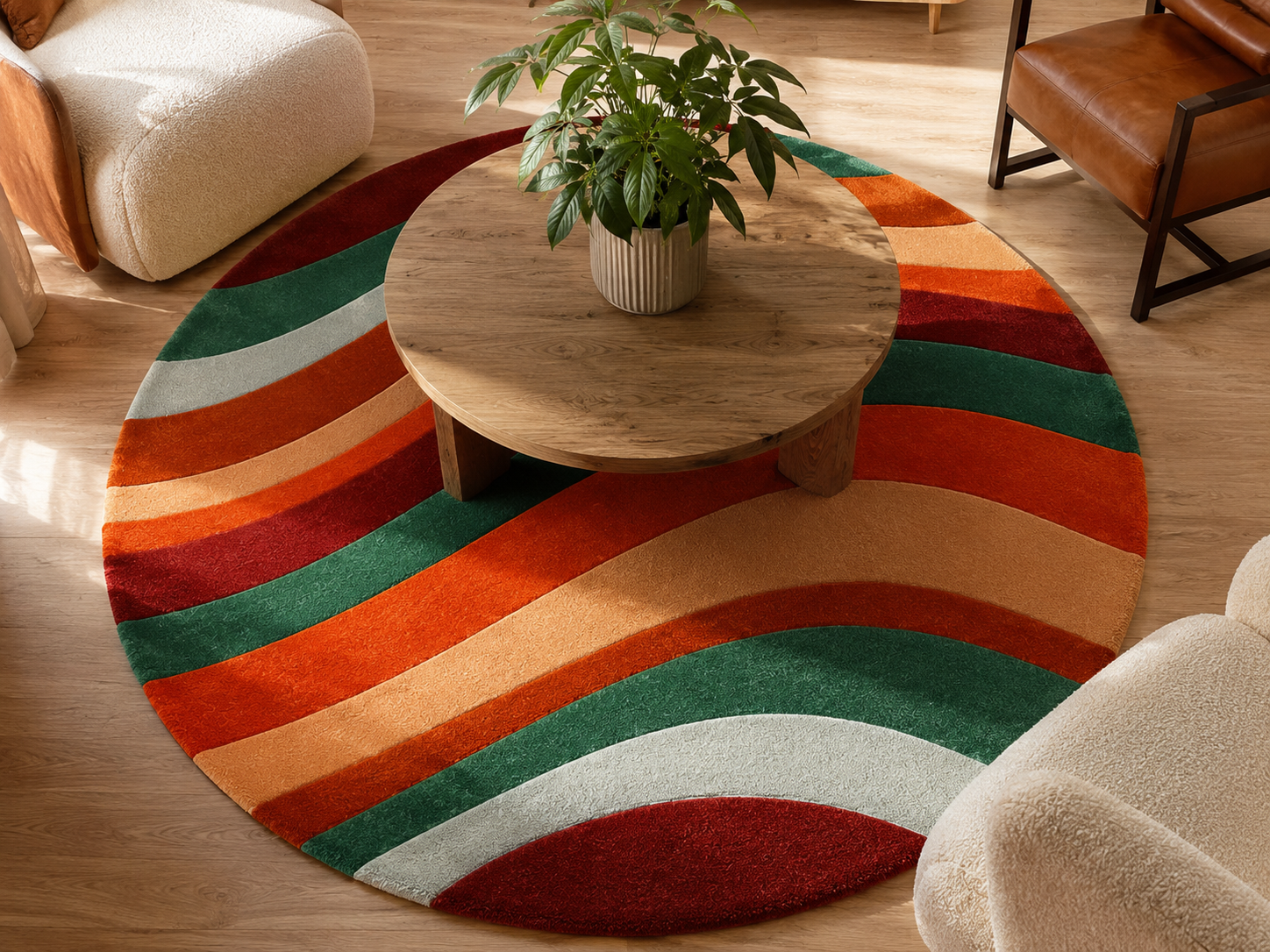 Strata Round Rug Collection