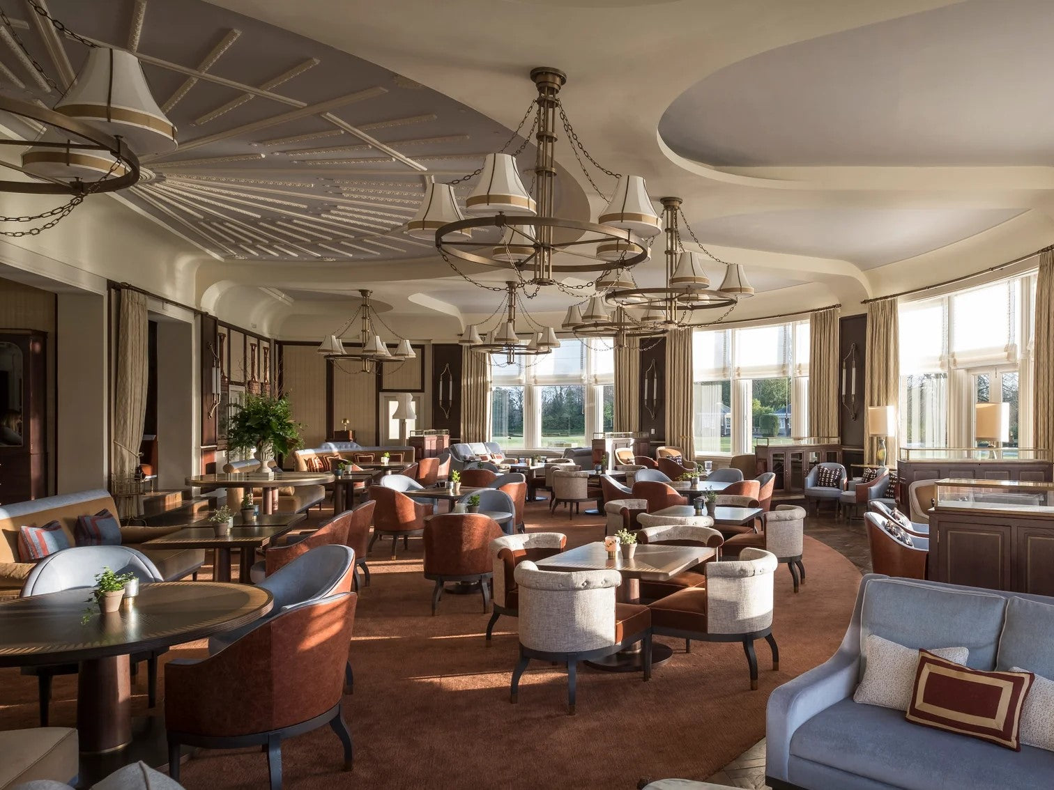Cocktail lounge in Gleneagles Hotel